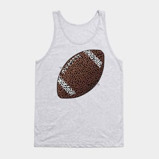 Football Shaped Maze & Labyrinth Tank Top